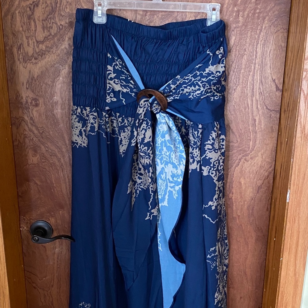 Print Skirt with Front Tie